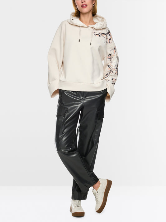 Marc Cain Sports Black WUXI Faux Leather Trousers