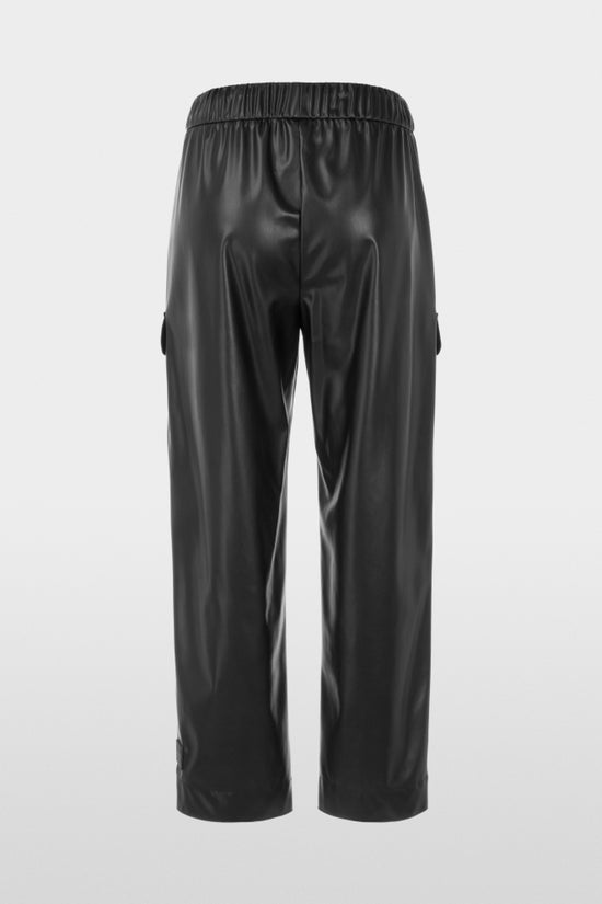 Marc Cain Sports Black WUXI Faux Leather Trousers