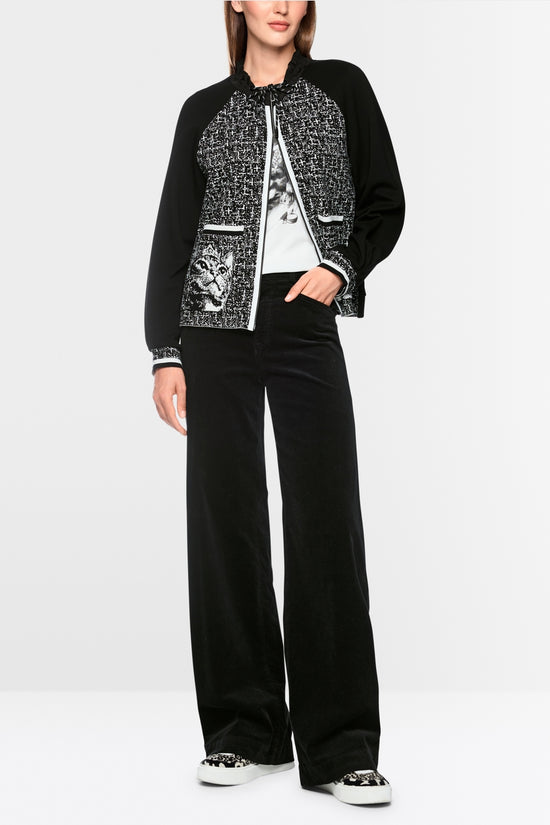 Marc Cain Sports Black WARRI Wide-Fit Trousers