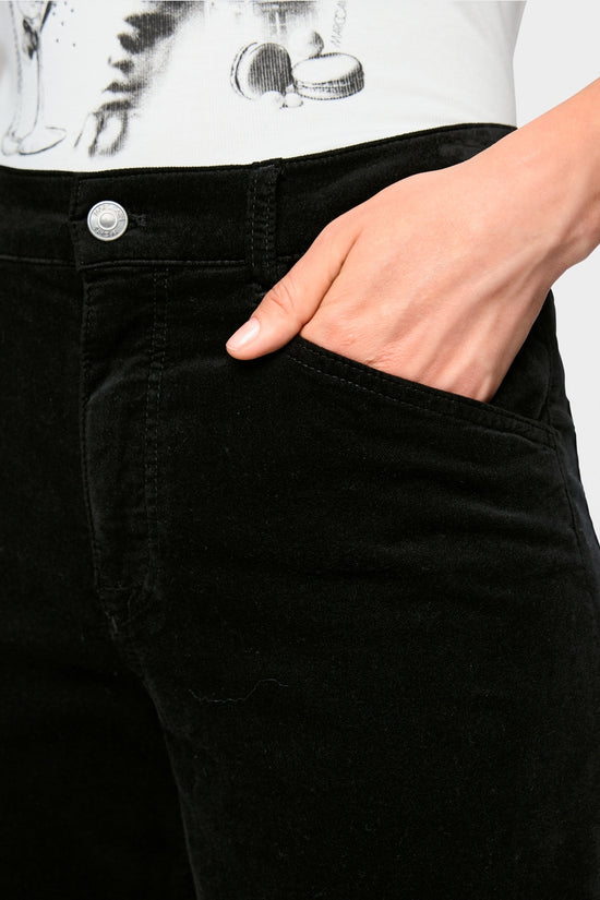 Marc Cain Sports Black WARRI Wide-Fit Trousers
