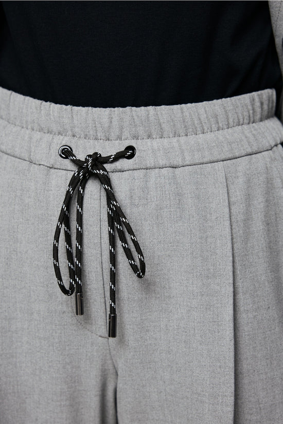Marc Cain Sports Grey WEDI Wide Leg Pull-On Trousers