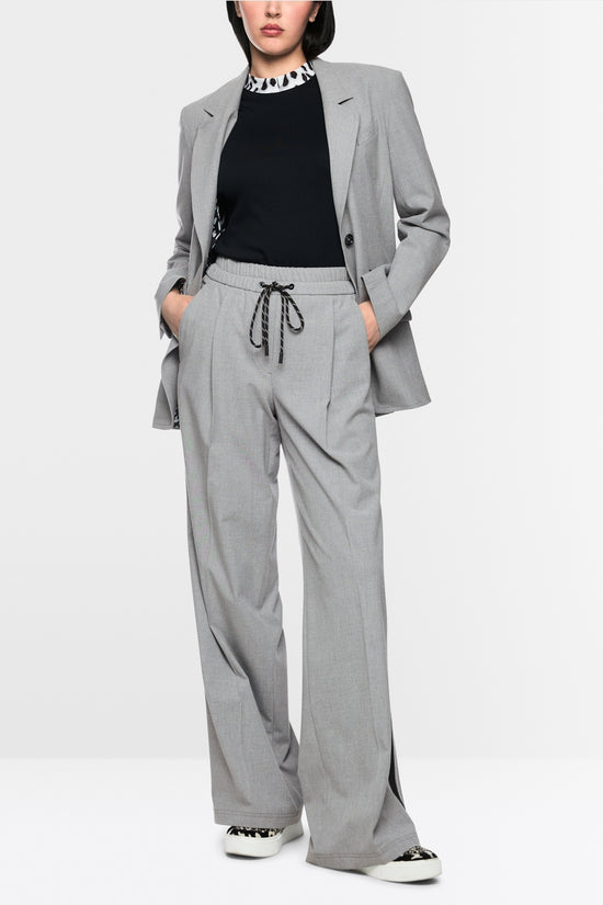 Marc Cain Sports Grey WEDI Wide Leg Pull-On Trousers