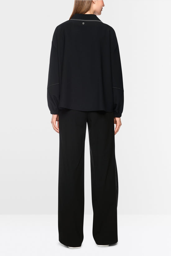 Marc Cain Sports Black WEDI Wide Leg Pull-On Trousers
