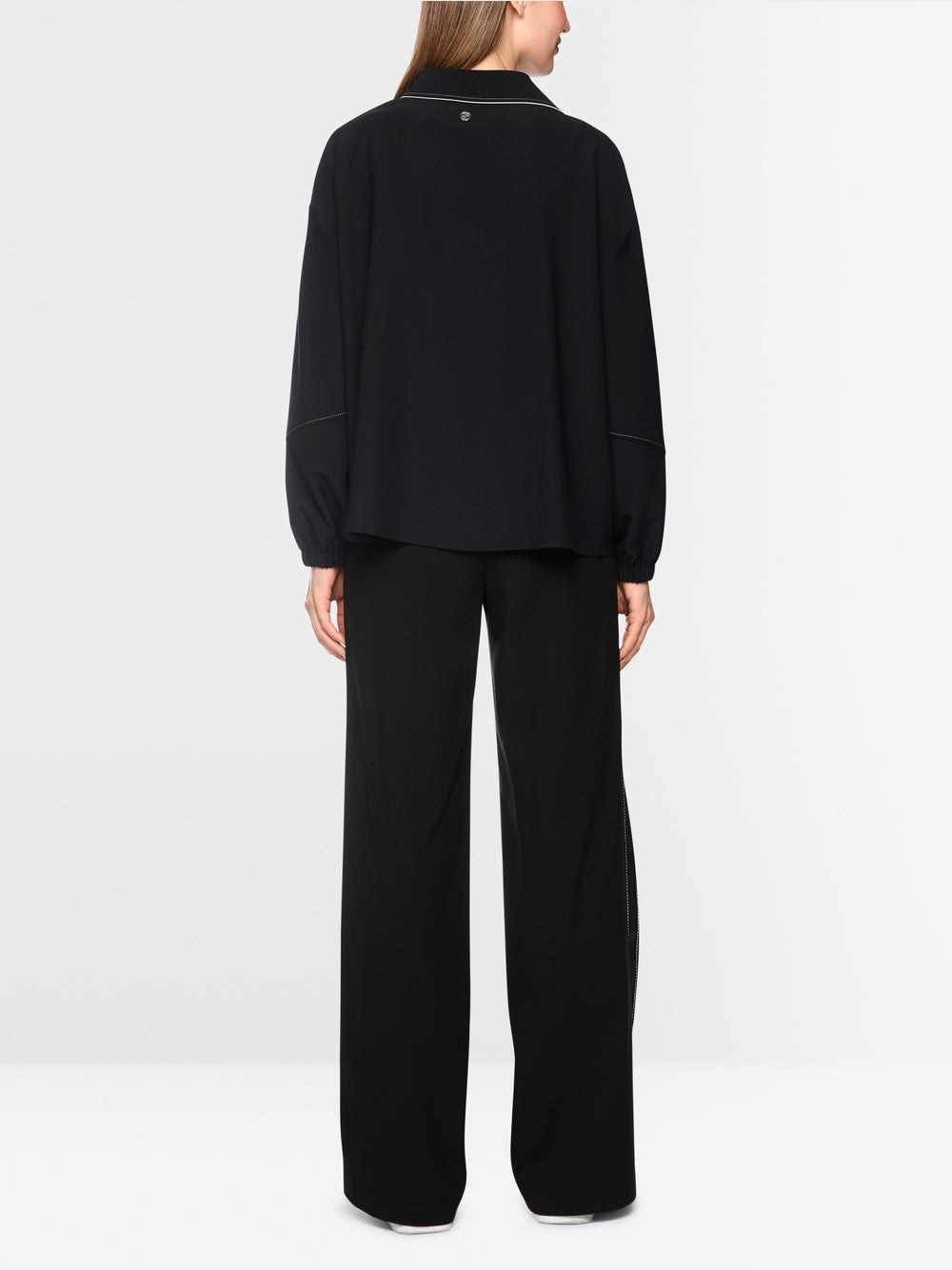 Marc Cain Sports Black WEDI Wide Leg Pull-On Trousers