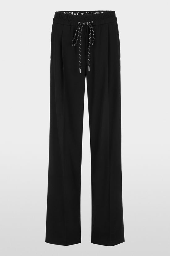Marc Cain Sports Black WEDI Wide Leg Pull-On Trousers