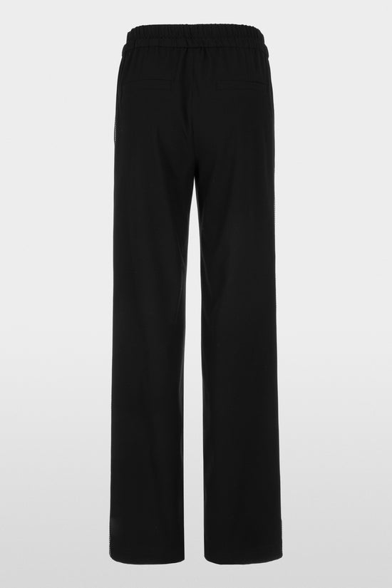 Marc Cain Sports Black WEDI Wide Leg Pull-On Trousers