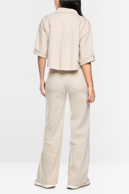 Marc Cain Sports Smoke Coloured WARRI Wide-Cut Jeans