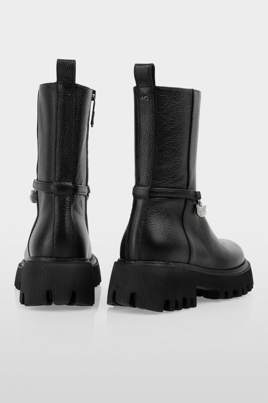 Marc Cain Sports Black Boots with Pearl and Chain Details