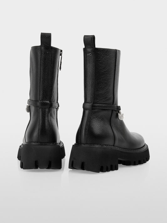 Marc Cain Sports Black Boots with Pearl and Chain Details