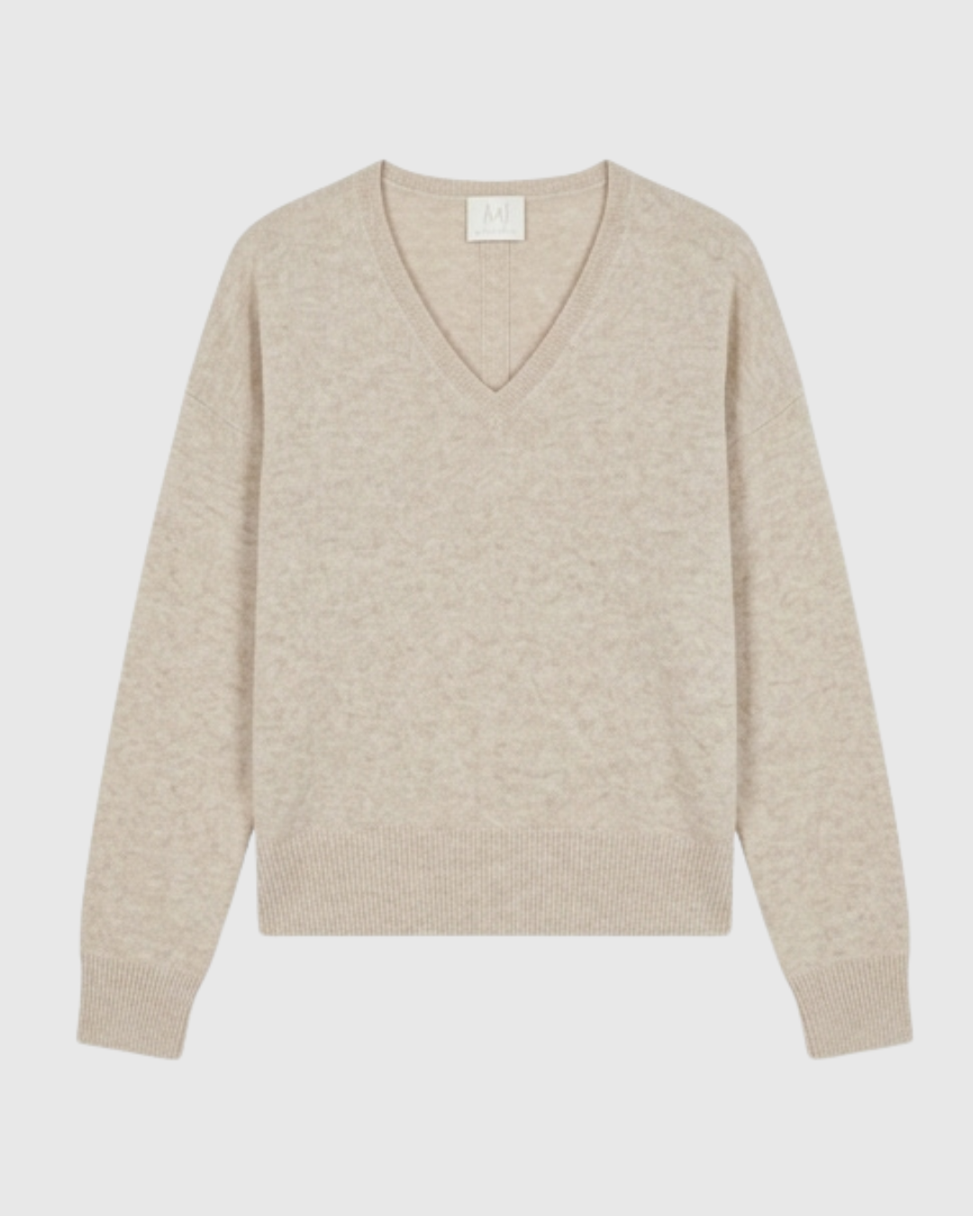 Marella Turtledove Cashmere V Neck Sweater
