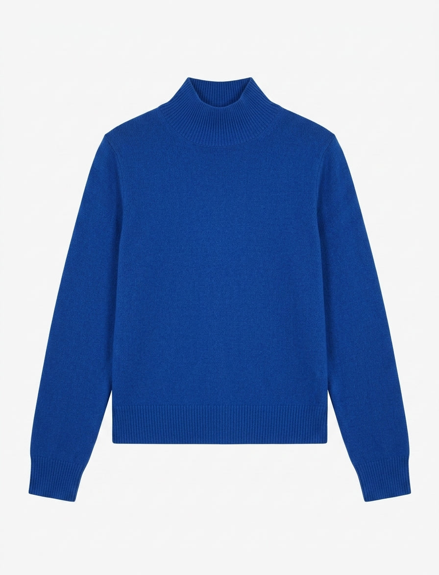 Marella Periwinkle Wool Cashmere Blend High Neck Sweater