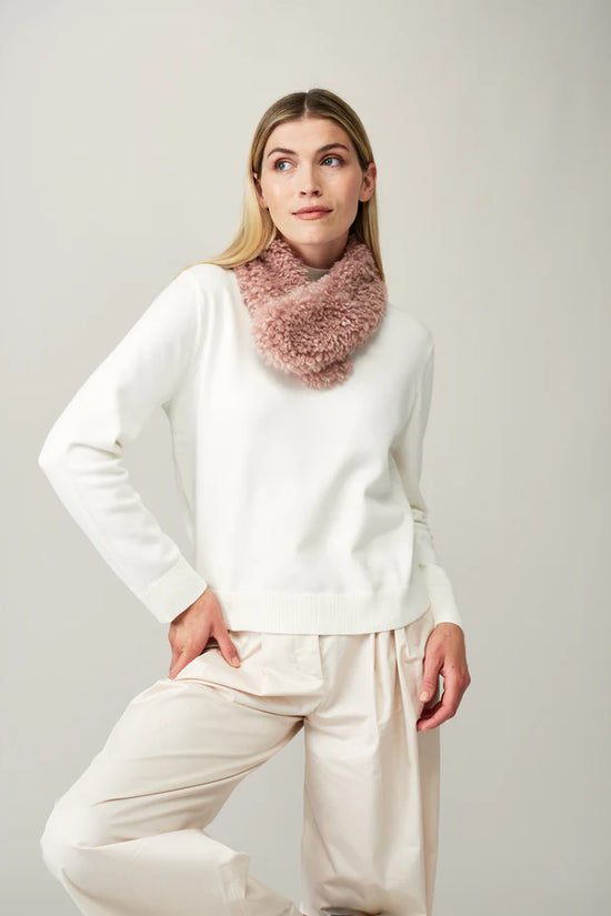 Helen Moore Rose Faux Fur Vintage Collar