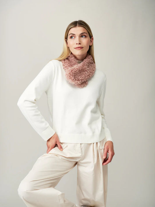 Helen Moore Rose Faux Fur Vintage Collar