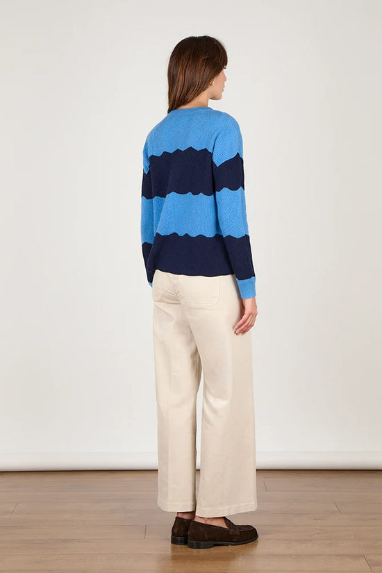Cocoa Cashmere Sky Navy Cashmere Sweater