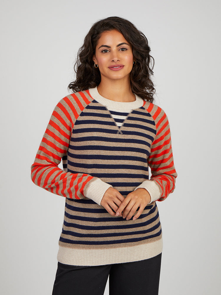 Cocoa Cashmere Camille oatmeal sweater CC5804
