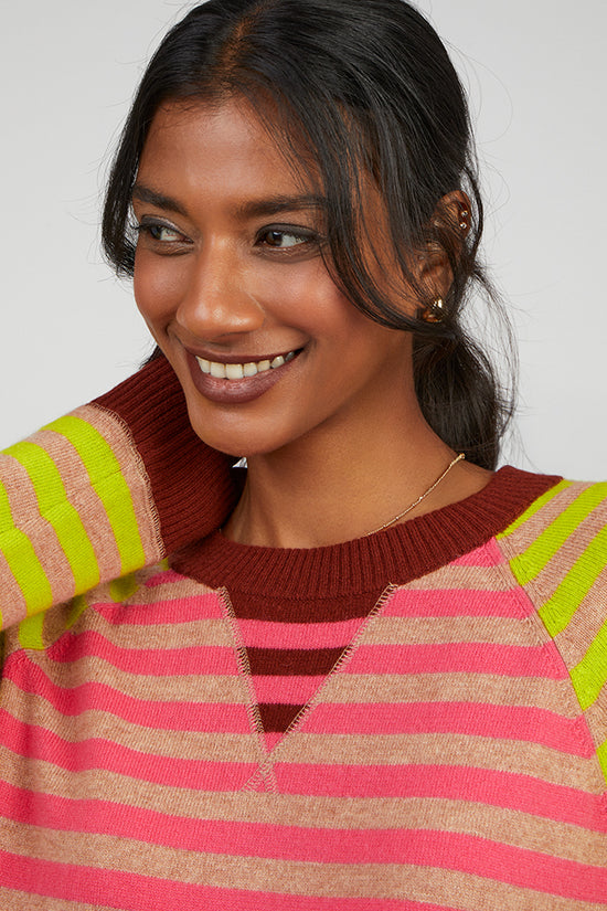 Cocoa Cashmere Camille praline sweater CC5804