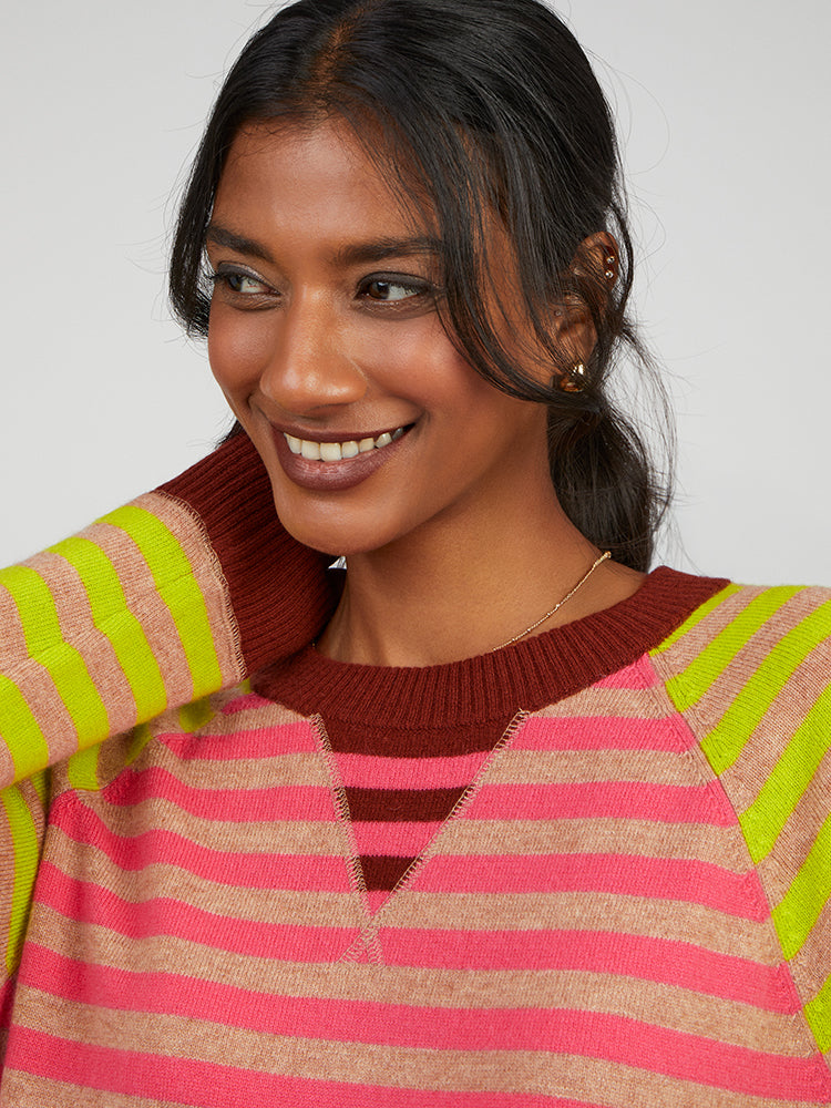 Cocoa Cashmere Camille praline sweater CC5804