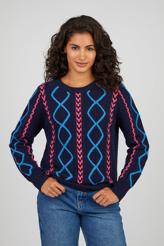 Cocoa Cashmere Ensley wool blend sweater CC5856