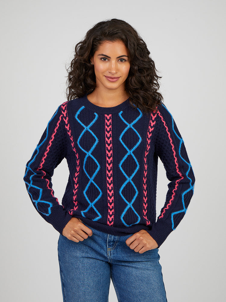 Cocoa Cashmere Ensley wool blend sweater CC5856