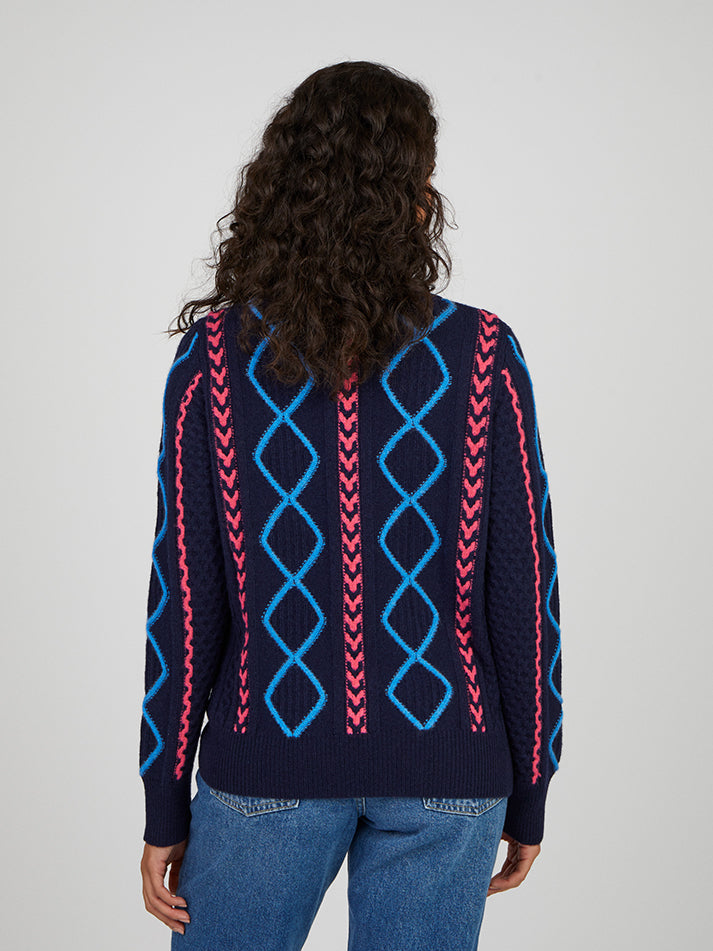 Cocoa Cashmere Ensley wool blend sweater CC5856
