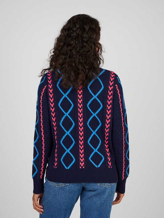 Cocoa Cashmere Ensley wool blend sweater CC5856