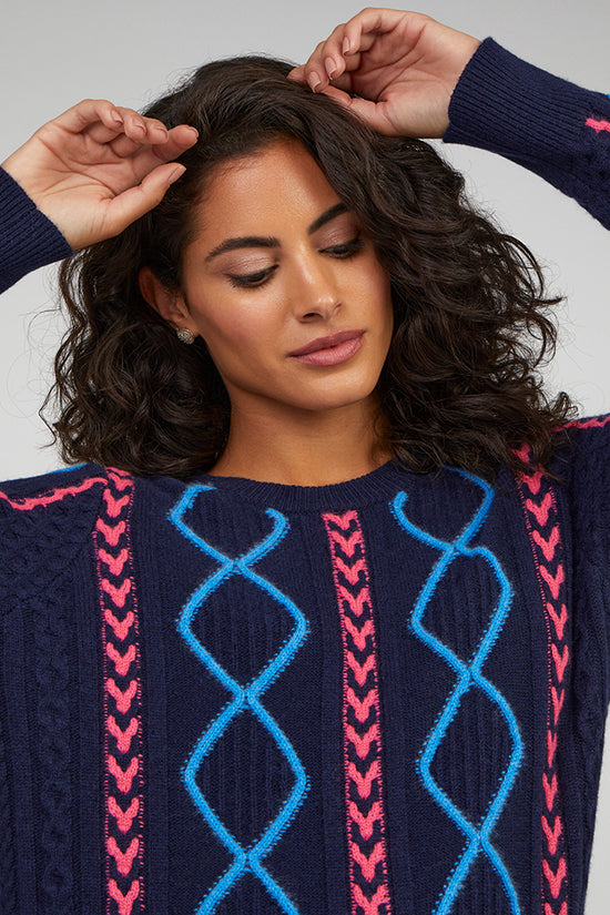 Cocoa Cashmere Ensley wool blend sweater CC5856