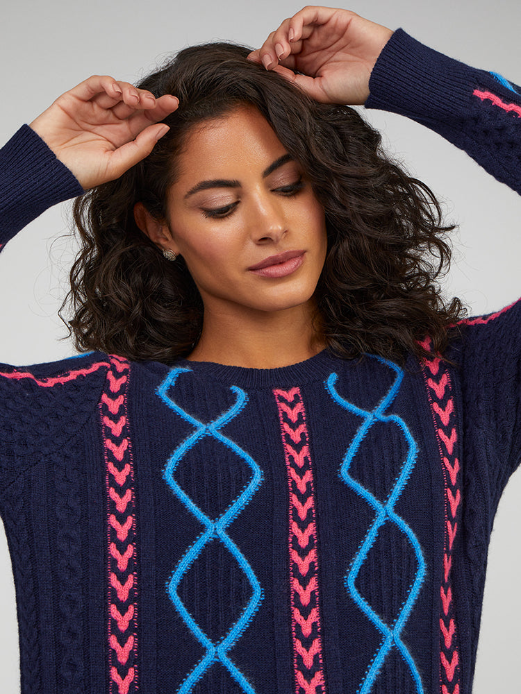 Cocoa Cashmere Ensley wool blend sweater CC5856