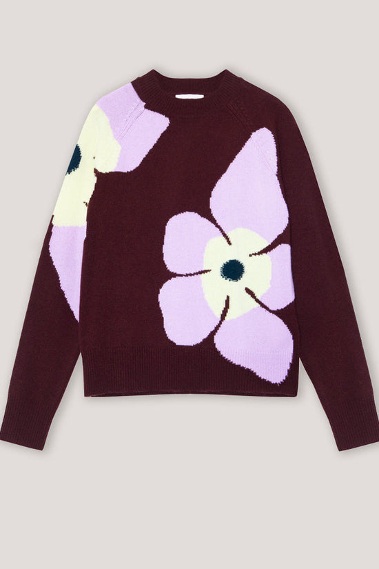 Cocoa Cashmere Jalyn Espresso Wool Cashmere Sweater