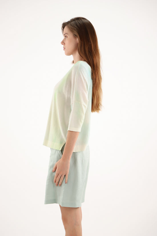 Estheme Cotton Cashmere Blend Sweater Crew Neck