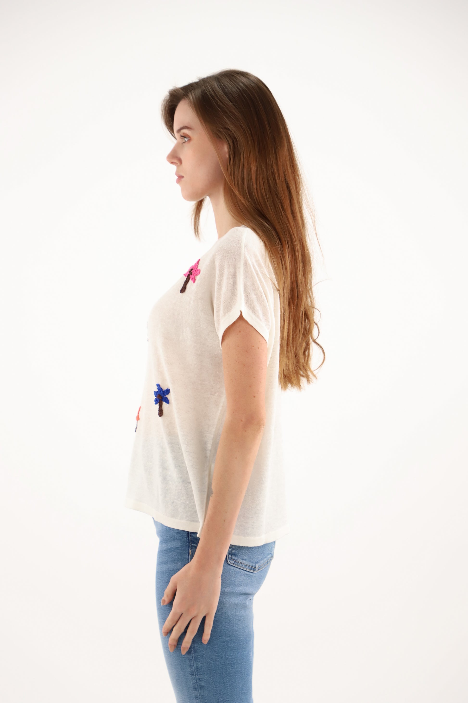Estheme Chalk Linen Sweater
