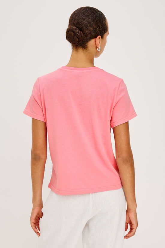 Rails Pink Padang Crew Neck Short Sleeve T-Shirt 813-397-8663