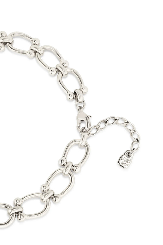 Uno de 50 Silver Short Link Chain Necklace COL1898