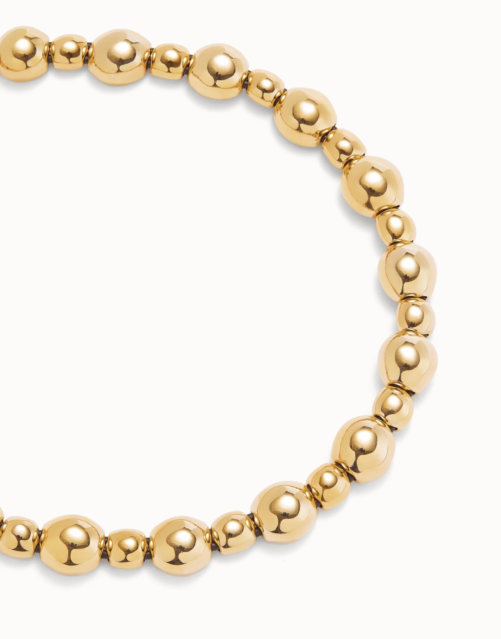 Uno de 50 Gold Beaded Short necklace COL1996
