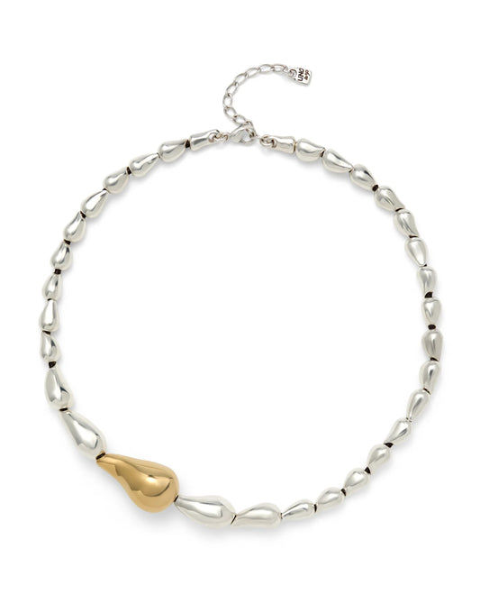 Uno de 50 Silver Necklace with Linked Drops
