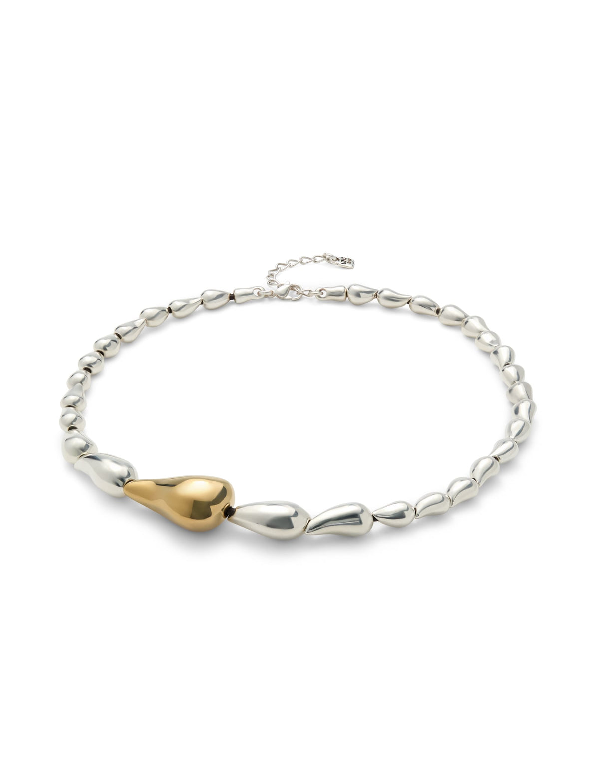 Uno de 50 Silver Necklace with Linked Drops