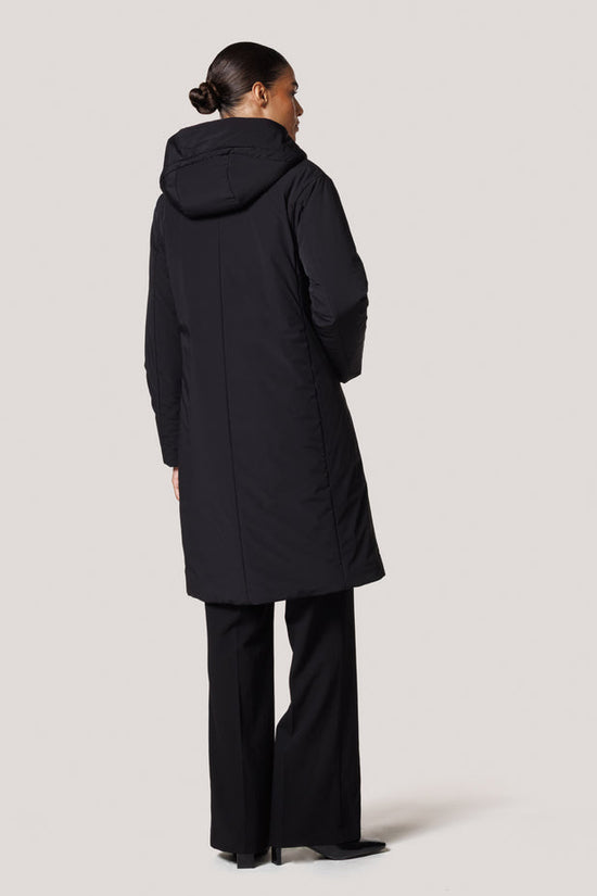Creenstone Black Waterproof Coat with Detachable Hood 