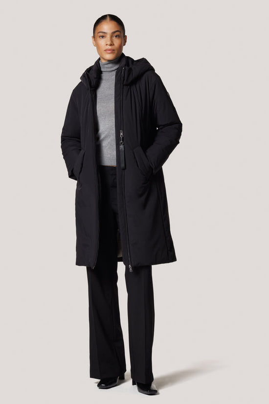 Creenstone Black Waterproof Coat with Detachable Hood 