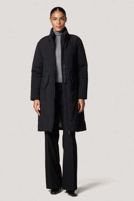 Creenstone Black Waterproof Coat with Detachable Hood 