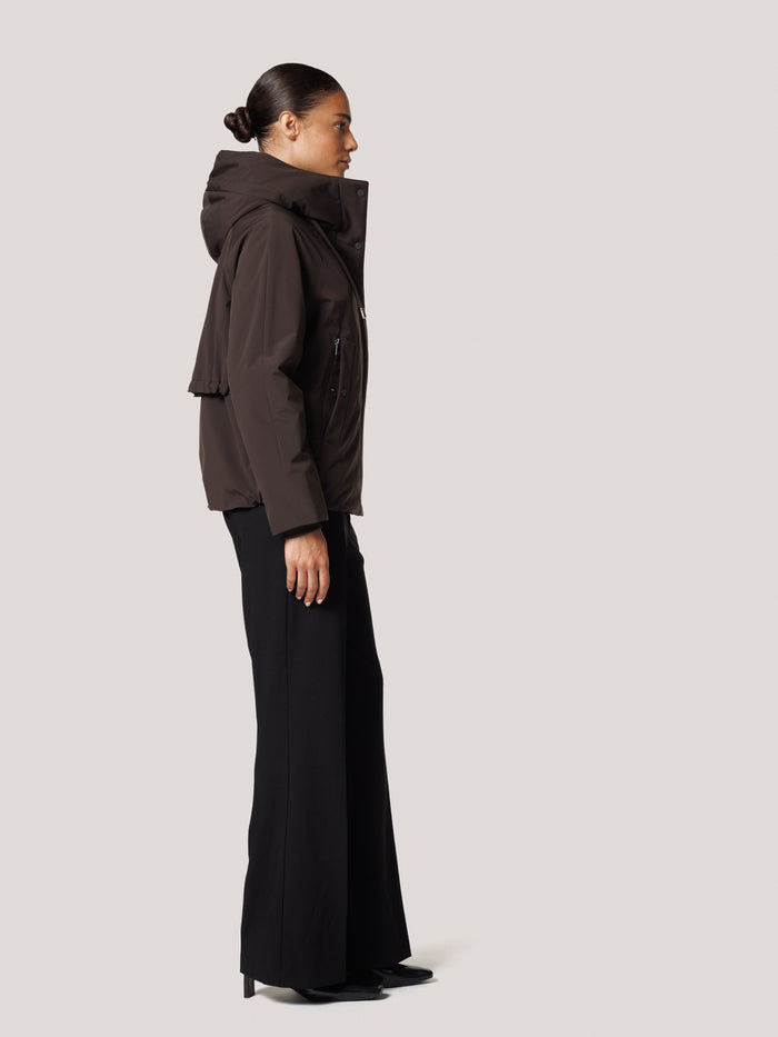 Creenstone Chocolate Relaxed Fit Waterproof Jacket