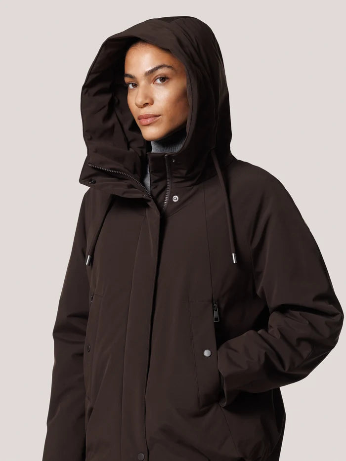 Creenstone Chocolate Relaxed Fit Waterproof Jacket