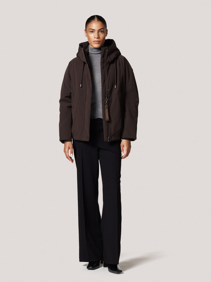 Creenstone Chocolate Relaxed Fit Waterproof Jacket
