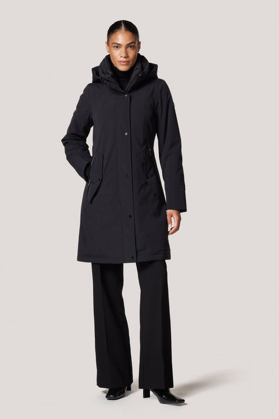 Creenstone Midnight Blue Rainwear Jacket with Detachable Hood