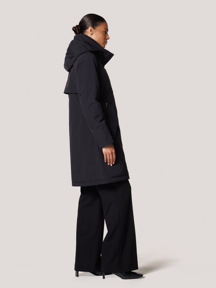 Creenstone Midnight Blue Rainwear Jacket with Detachable Hood