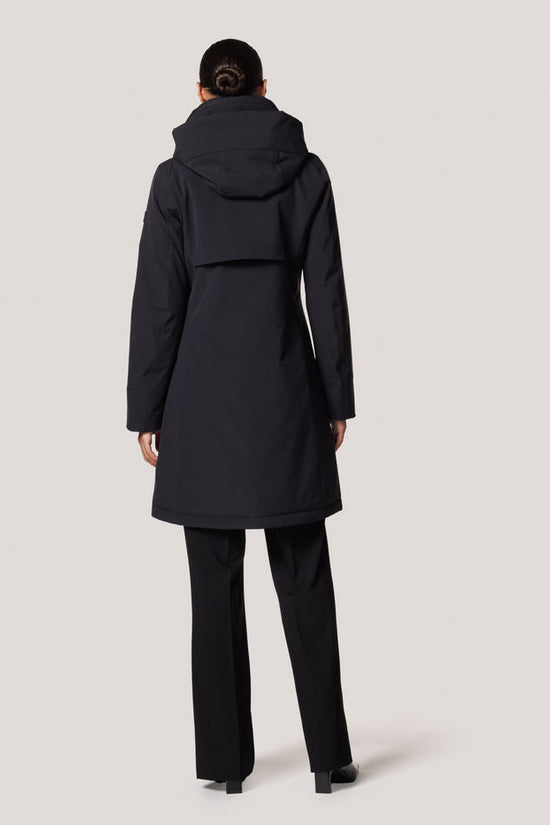 Creenstone Midnight Blue Rainwear Jacket with Detachable Hood