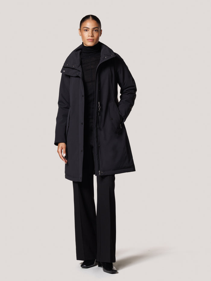 Creenstone Midnight Blue Rainwear Jacket with Detachable Hood