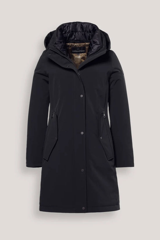 Creenstone Midnight Blue Rainwear Jacket with Detachable Hood