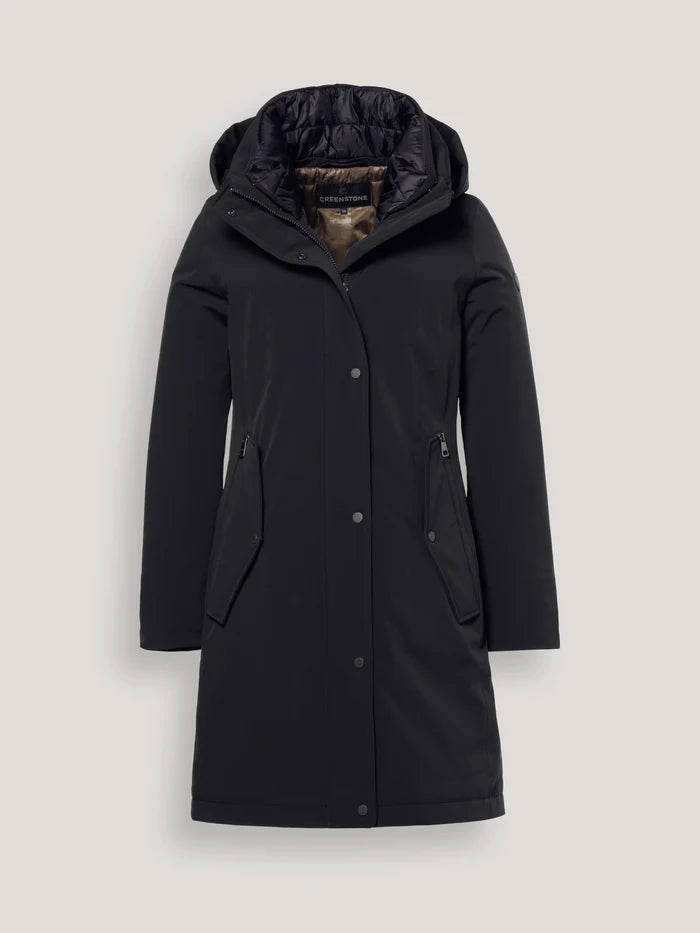 Creenstone Midnight Blue Rainwear Jacket with Detachable Hood
