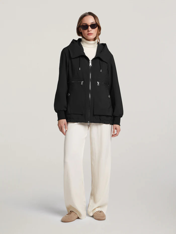 Creenstone Black Lightweight Technical Windbreaker