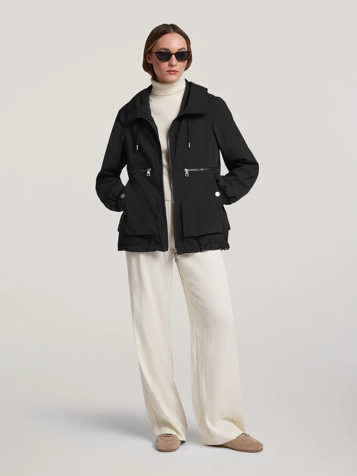 Creenstone Black Lightweight Technical Windbreaker
