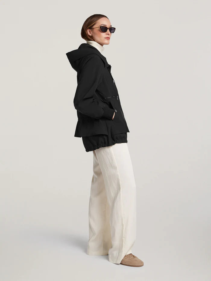 Creenstone Black Lightweight Technical Windbreaker